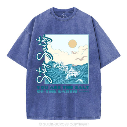 Stay Salty Christian Washed T-Shirt
