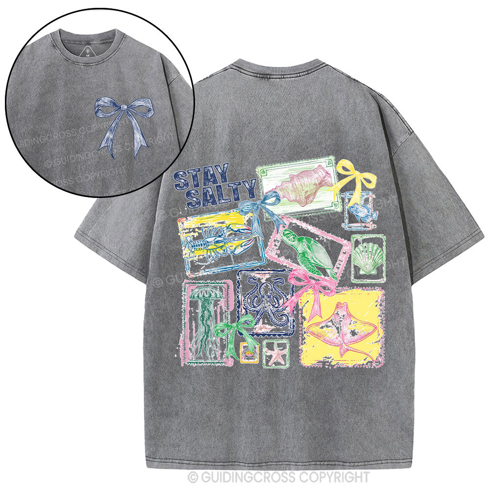 Stay Salty Christian Washed T-Shirt