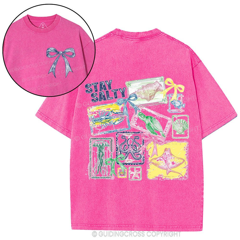 Stay Salty Christian Washed T-Shirt