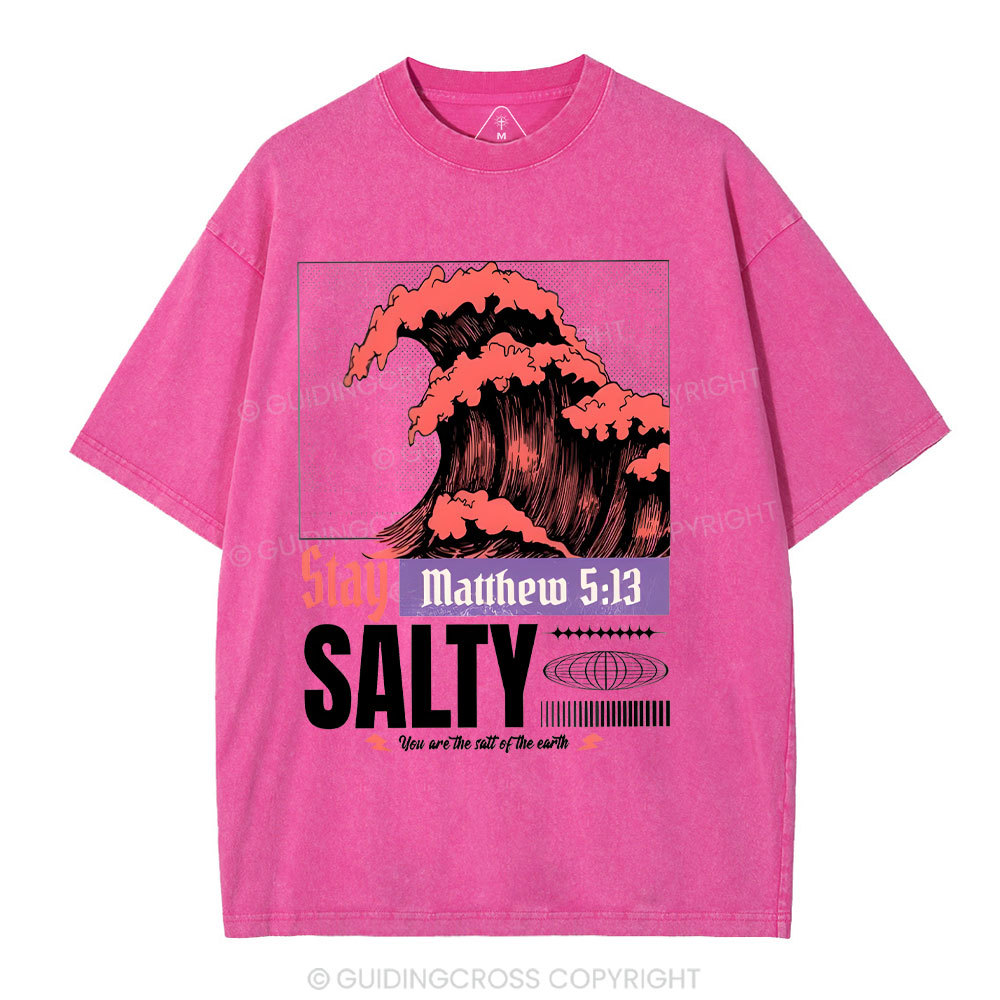 Stay Salty Christian Washed T-Shirt