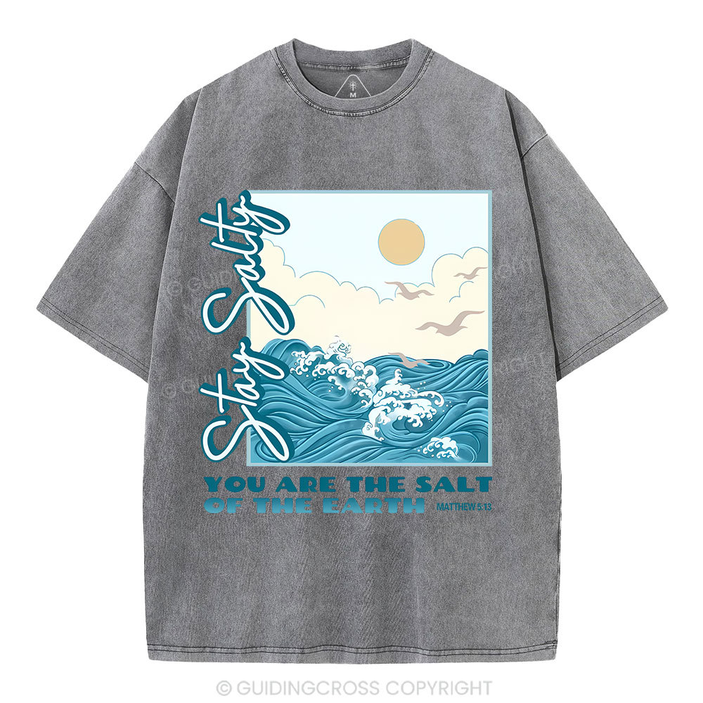 Stay Salty Christian Washed T-Shirt