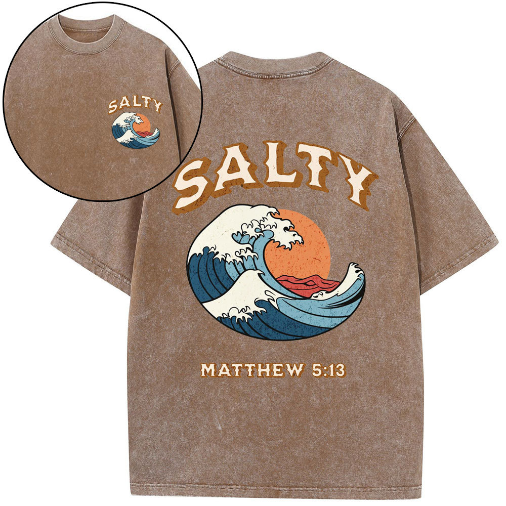 Stay Salty Christian Washed T-Shirt