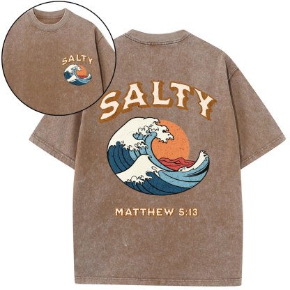 Stay Salty Christian Washed T-Shirt