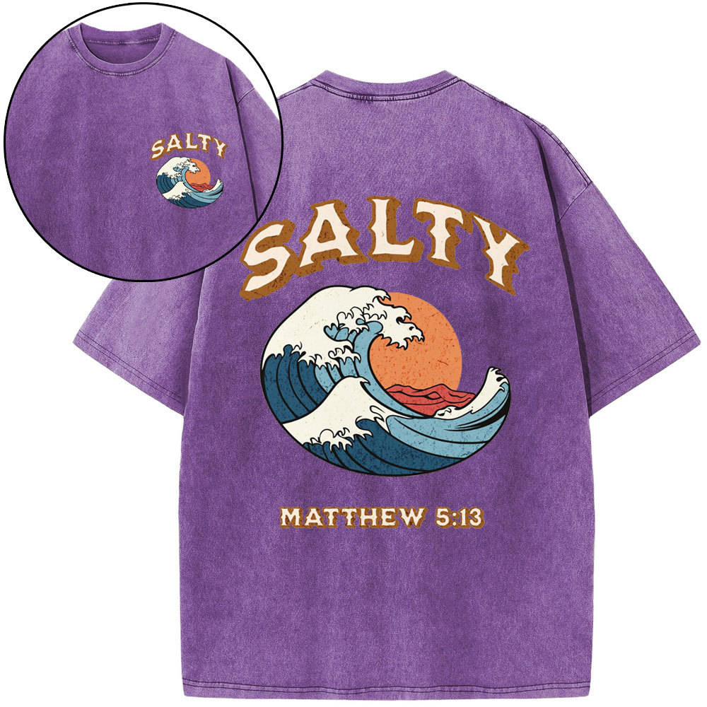 Stay Salty Christian Washed T-Shirt