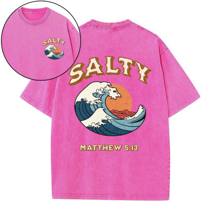 Stay Salty Christian Washed T-Shirt