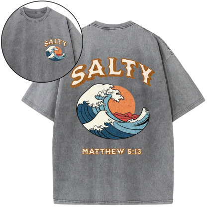 Stay Salty Christian Washed T-Shirt