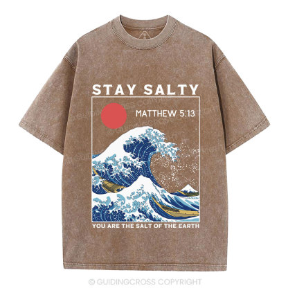 Stay Salty Christian Washed T-Shirt