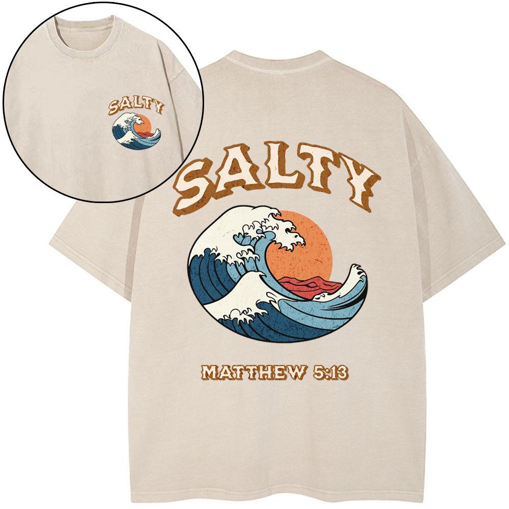 Stay Salty Christian Washed T-Shirt