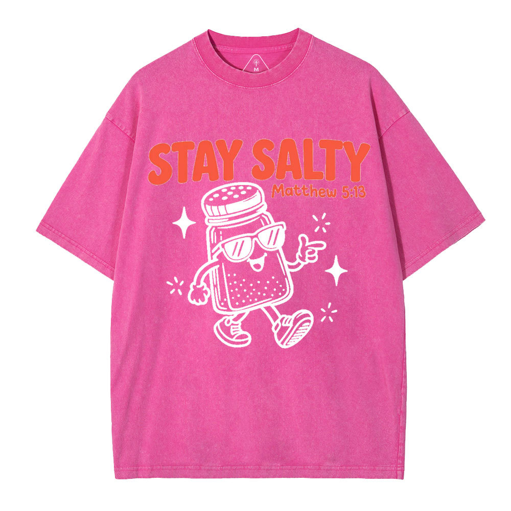 Stay Salty Christian Washed T-Shirt