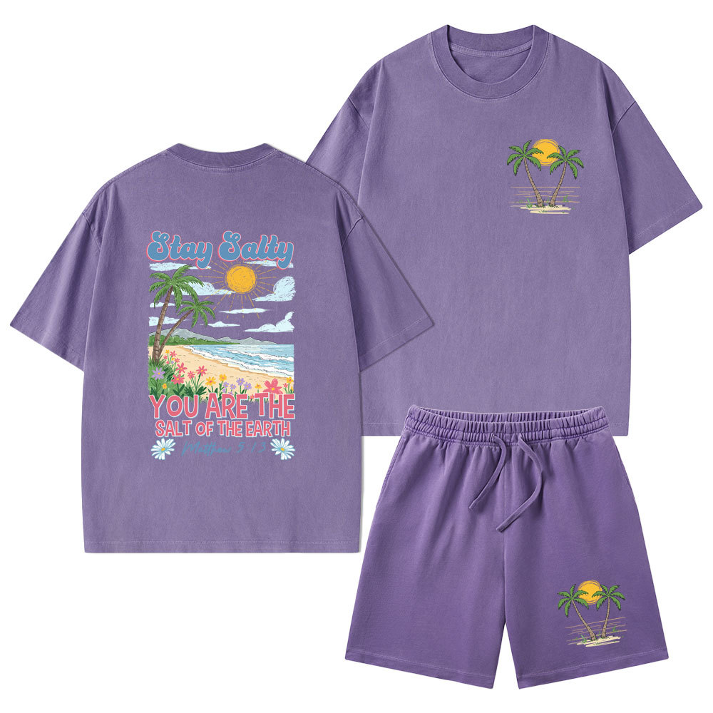 Sample Christian Washed T-Shirt & Shorts Sale - GuidingCross