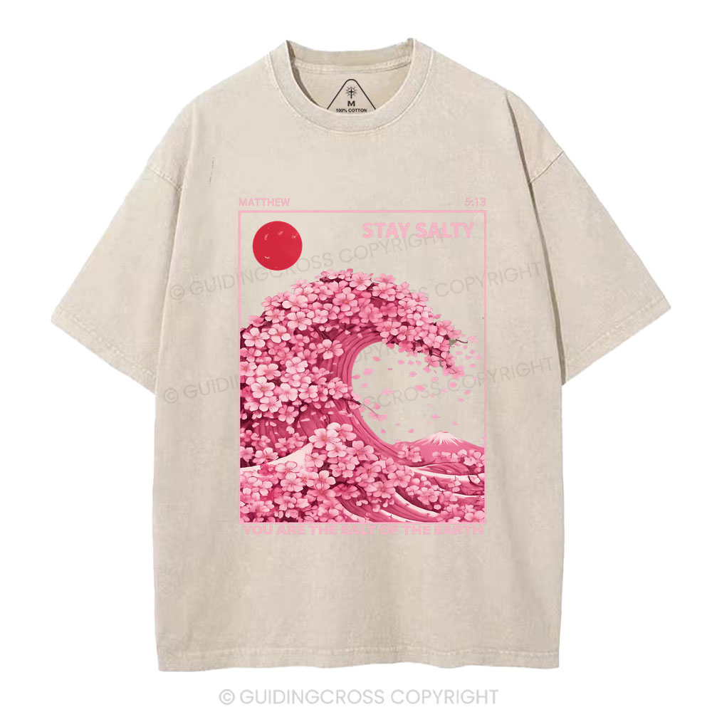 Stay Salty Christian Washed T-Shirt