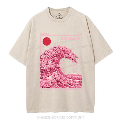 Stay Salty Christian Washed T-Shirt