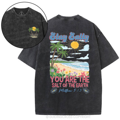Stay Salty Christian Washed T-Shirt