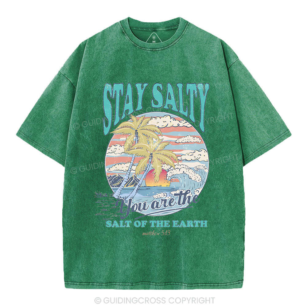 Stay Salty Christian Washed T-Shirt