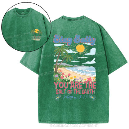 Stay Salty Christian Washed T-Shirt