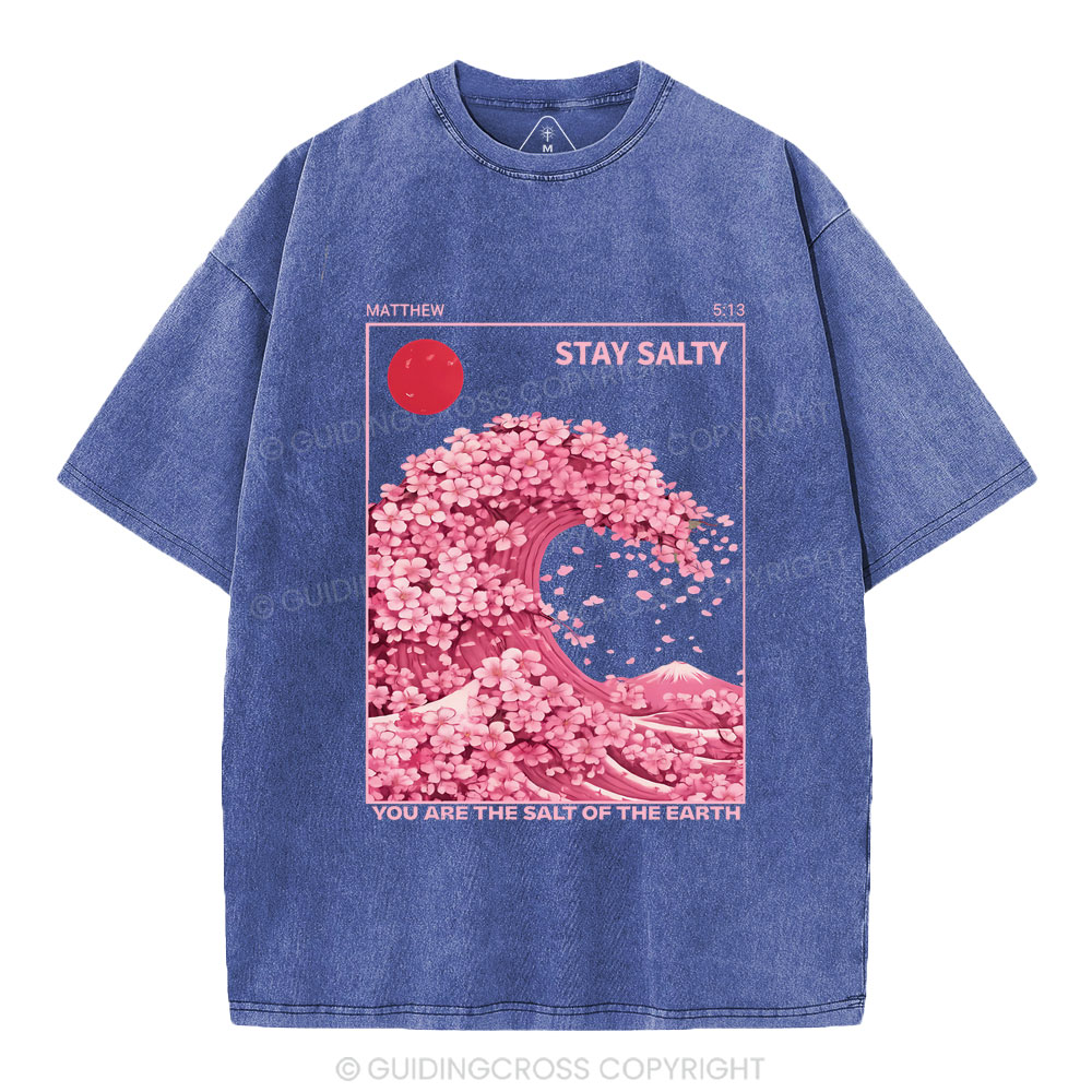 Stay Salty Christian Washed T-Shirt