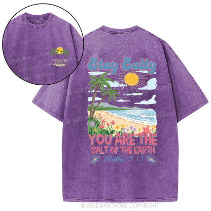 Stay Salty Christian Washed T-Shirt
