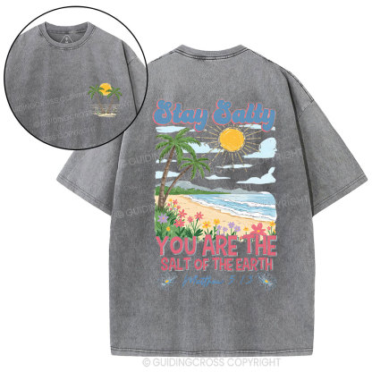 Stay Salty Christian Washed T-Shirt