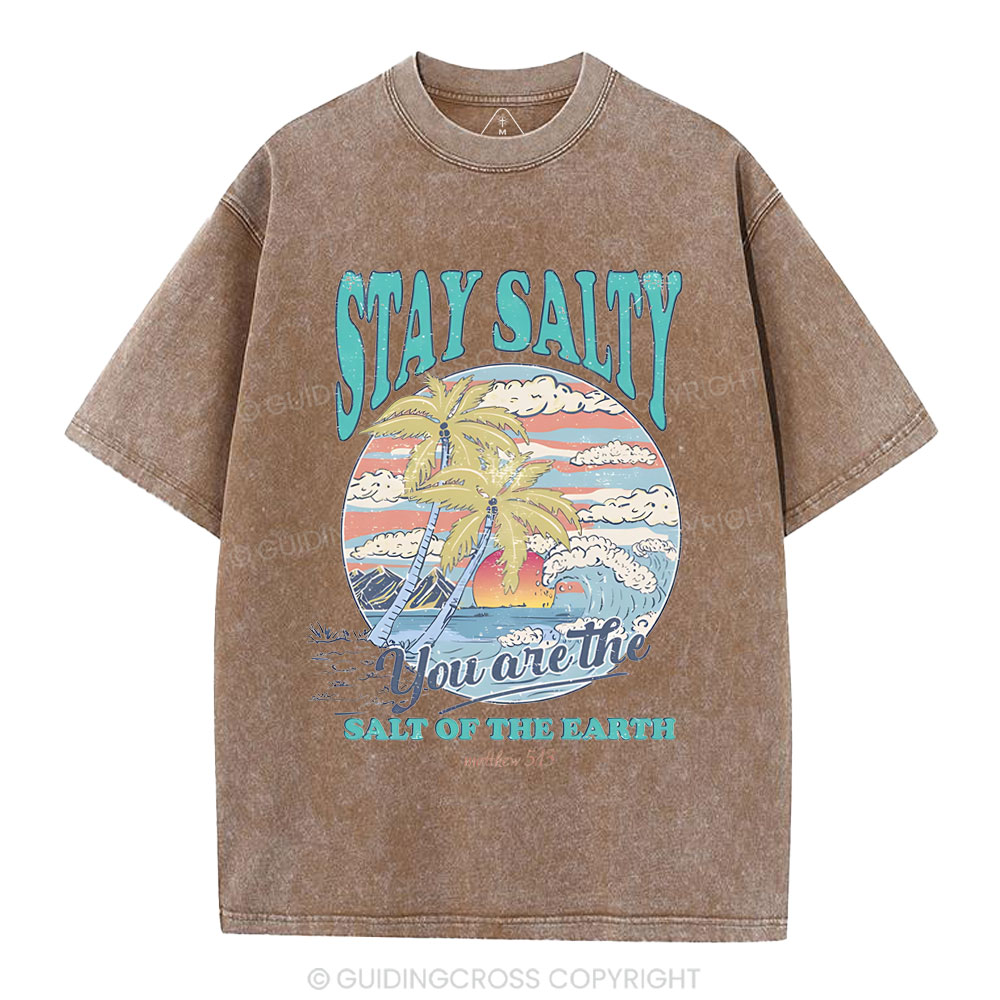 Stay Salty Christian Washed T-Shirt
