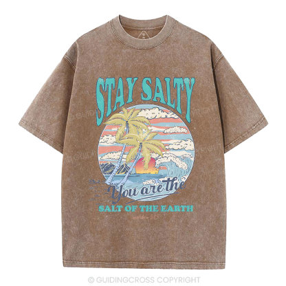 Stay Salty Christian Washed T-Shirt