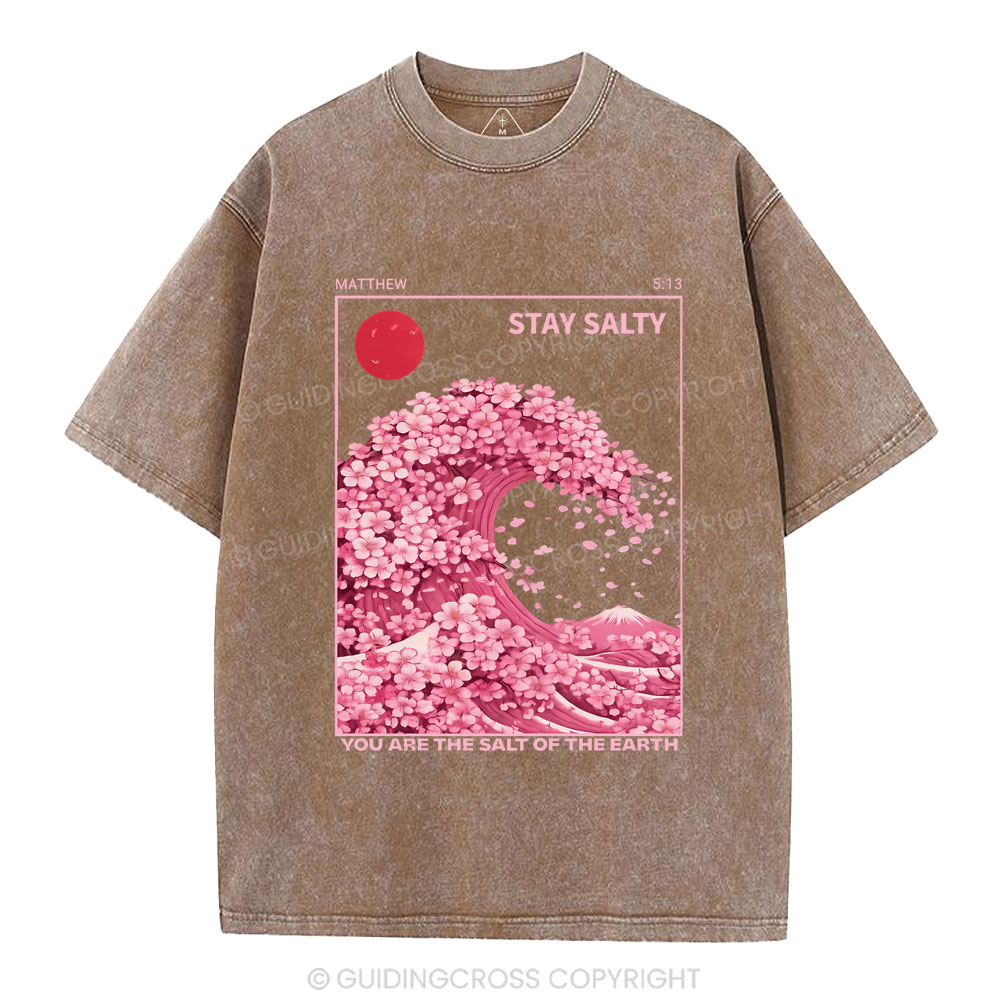 Stay Salty Christian Washed T-Shirt