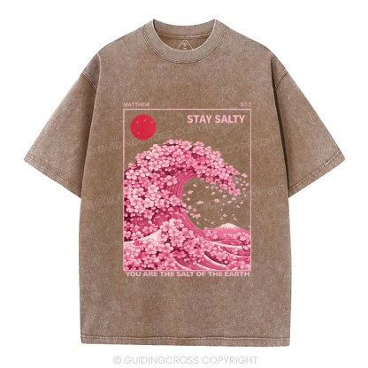 Stay Salty Christian Washed T-Shirt