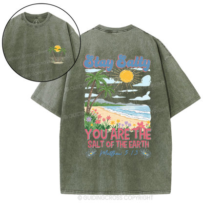 Stay Salty Christian Washed T-Shirt