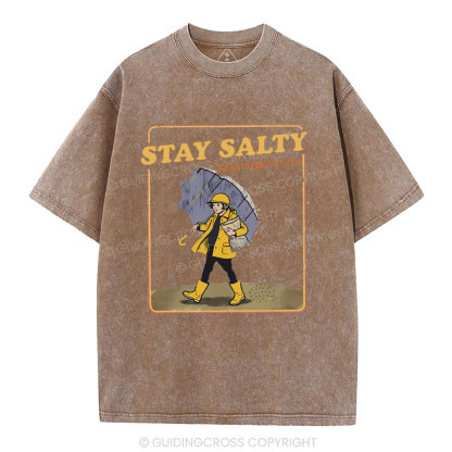 Stay Salty Christian Washed T-Shirt