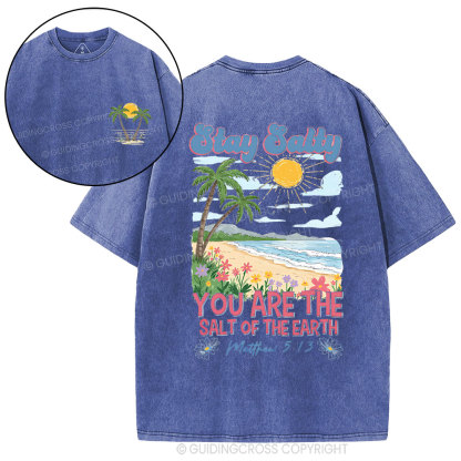 Stay Salty Christian Washed T-Shirt