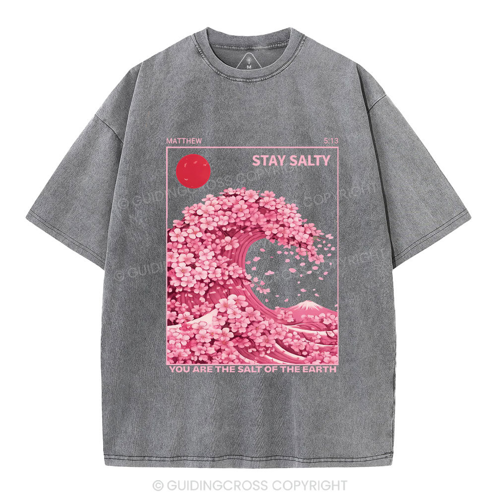 Stay Salty Christian Washed T-Shirt