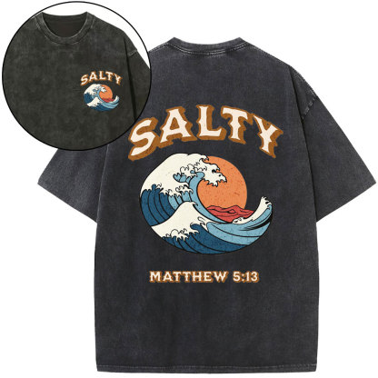 Stay Salty Christian Washed T-Shirt