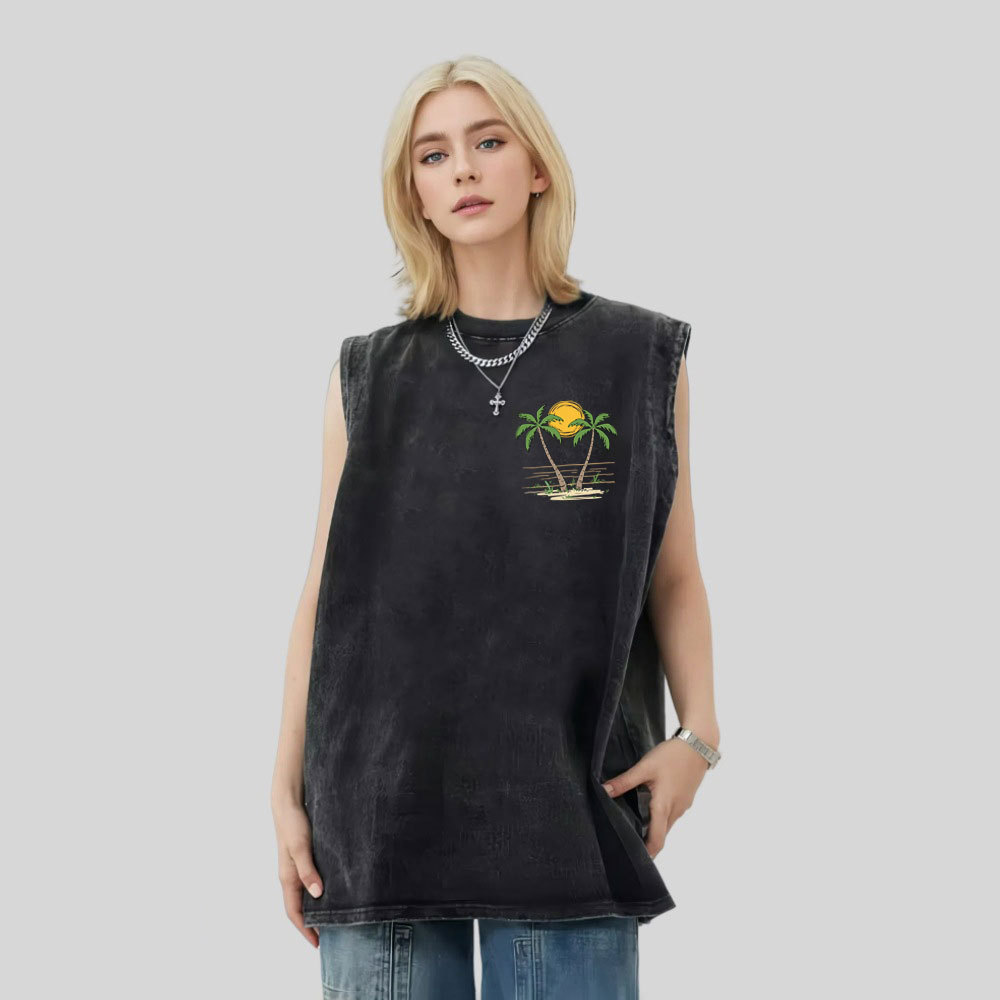 Stay Salty Christian Washed Tank Top