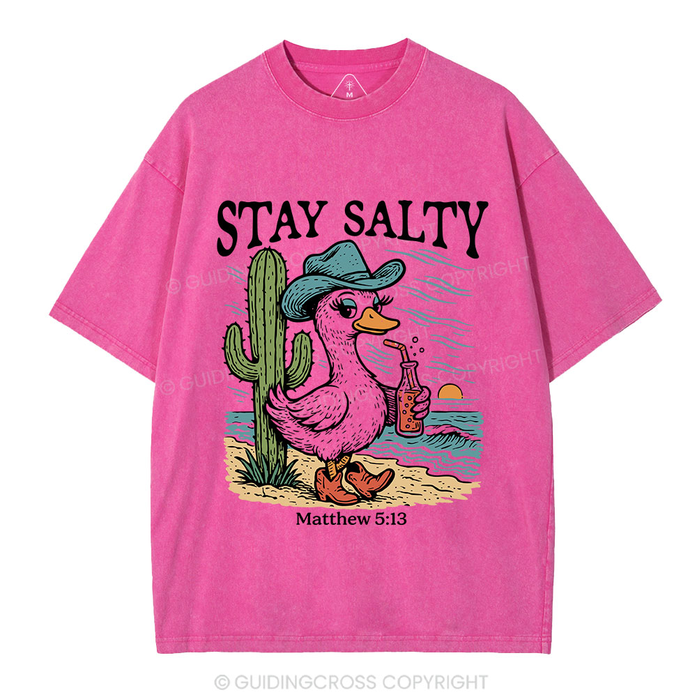 Stay Salty Goose Christian Washed T-Shirt