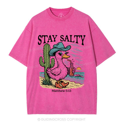 Stay Salty Goose Christian Washed T-Shirt