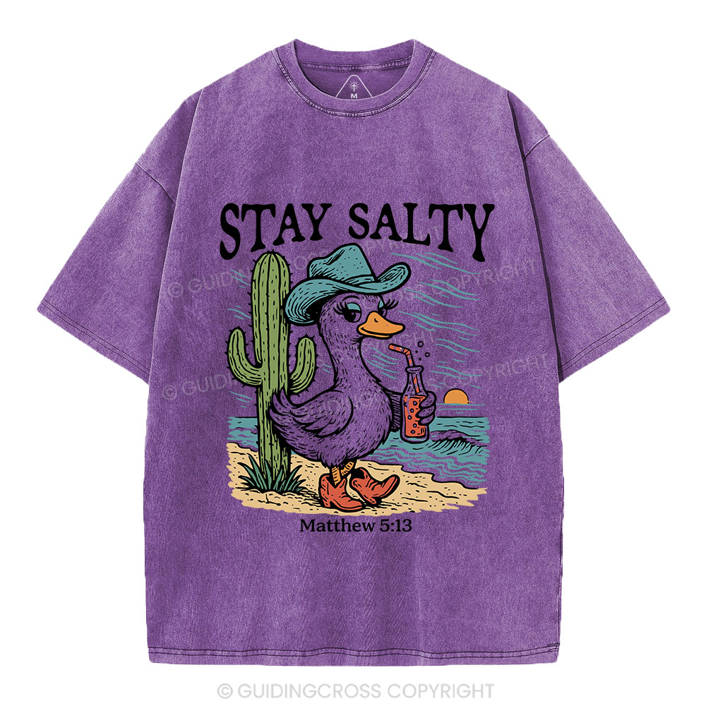 Stay Salty Goose Christian Washed T-Shirt