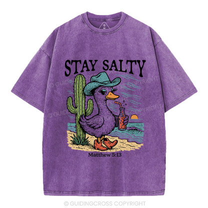 Stay Salty Goose Christian Washed T-Shirt