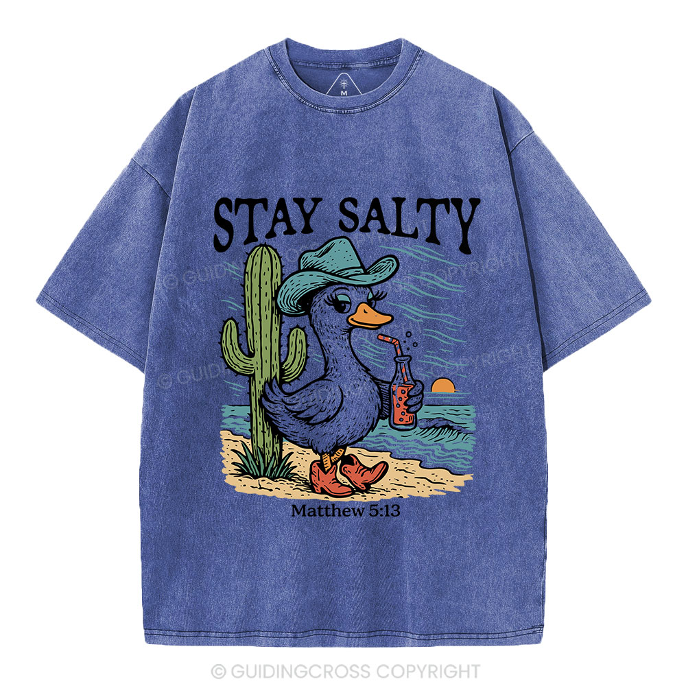 Stay Salty Goose Christian Washed T-Shirt