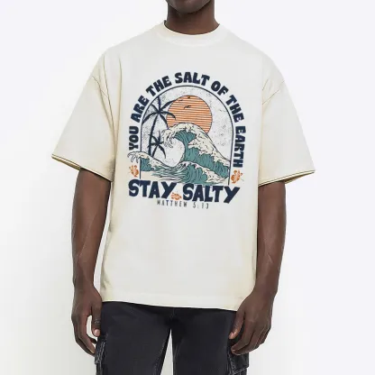 Stay Salty Summer Christian Washed T-Shirt