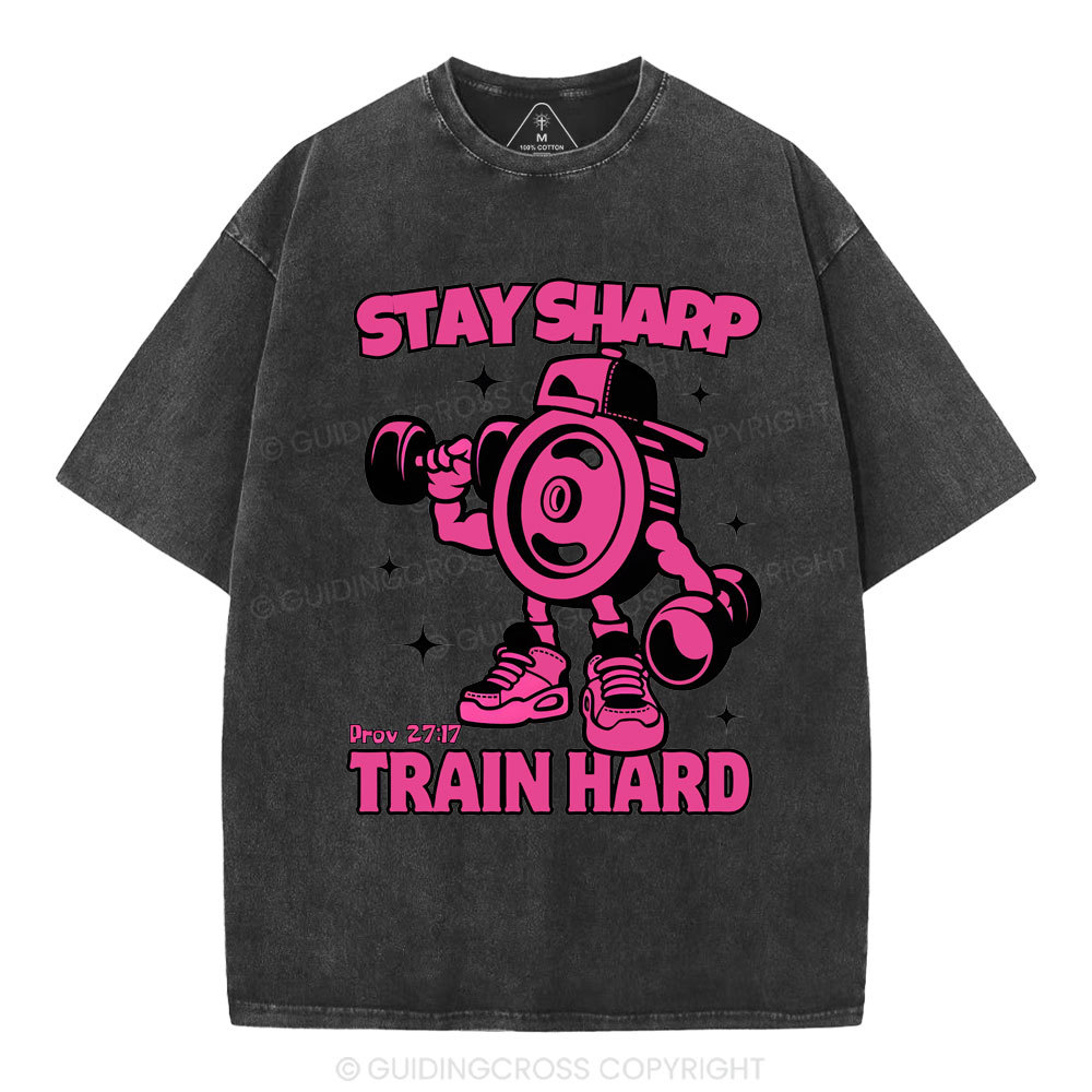 Stay Sharp Christian Washed T-Shirt