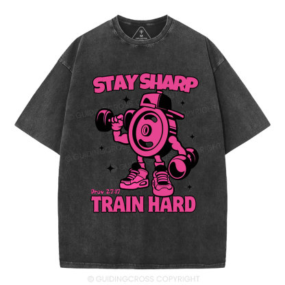 Stay Sharp Christian Washed T-Shirt
