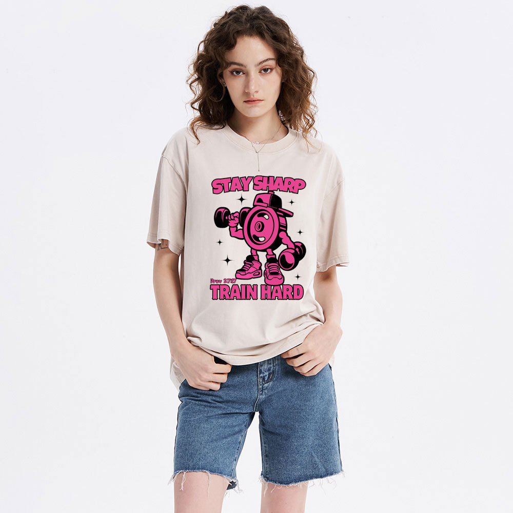 Stay Sharp Christian Washed T-Shirt