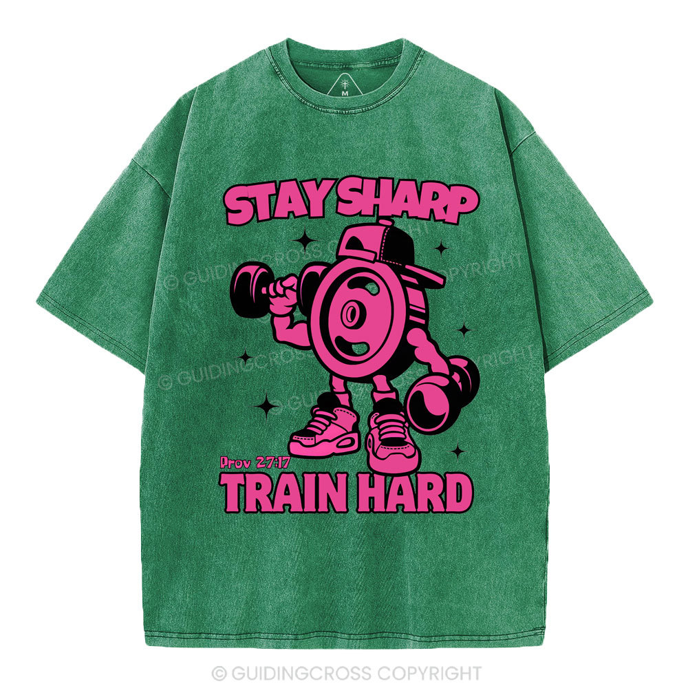 Stay Sharp Christian Washed T-Shirt