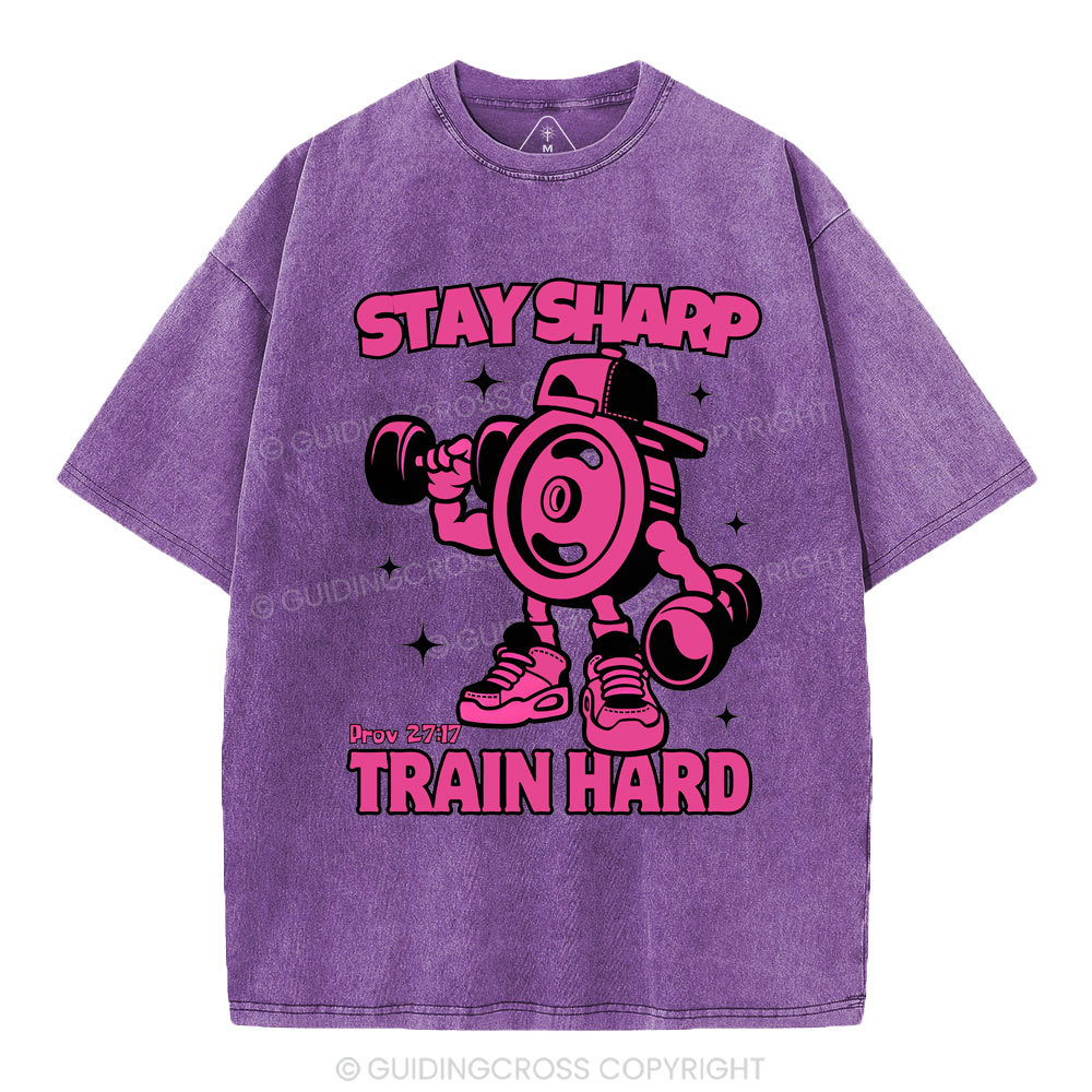 Stay Sharp Christian Washed T-Shirt