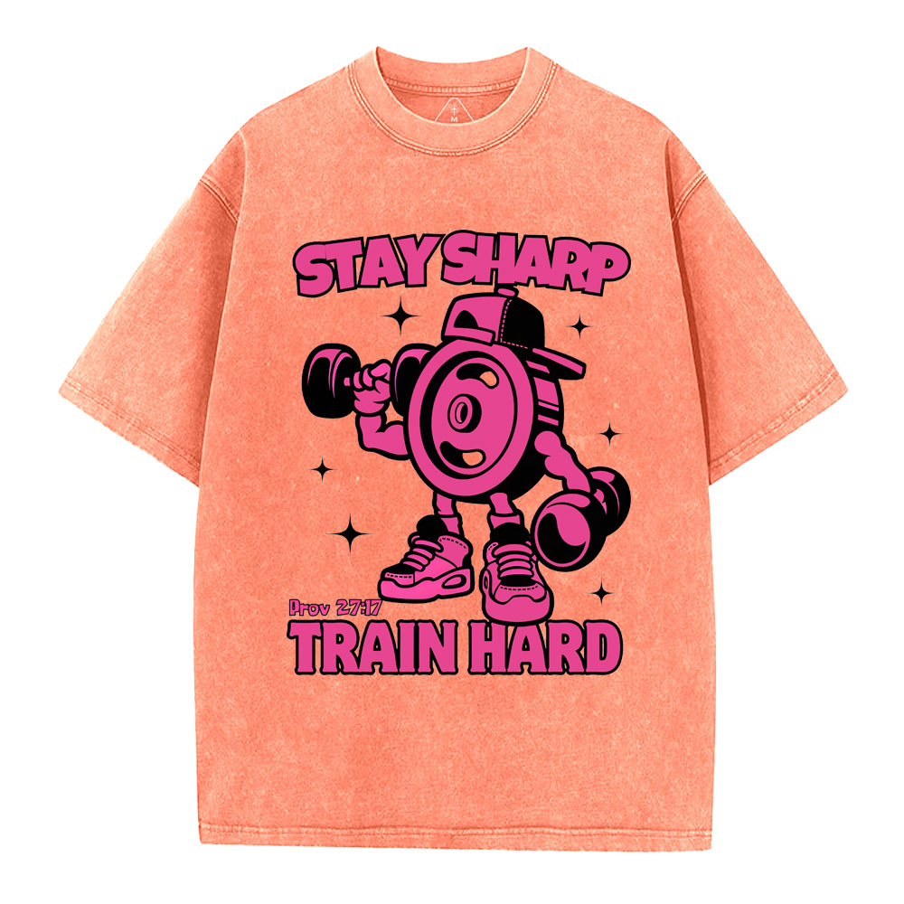 Stay Sharp Christian Washed T-Shirt
