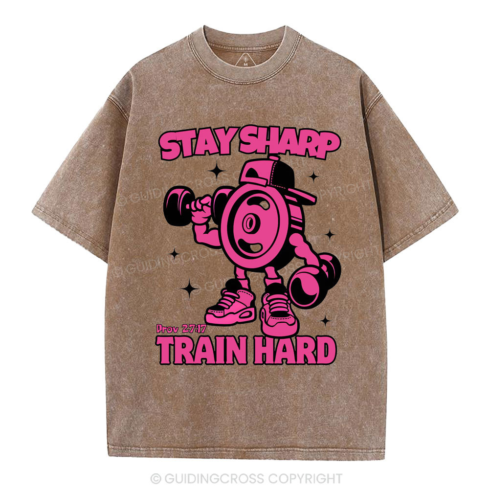 Stay Sharp Christian Washed T-Shirt