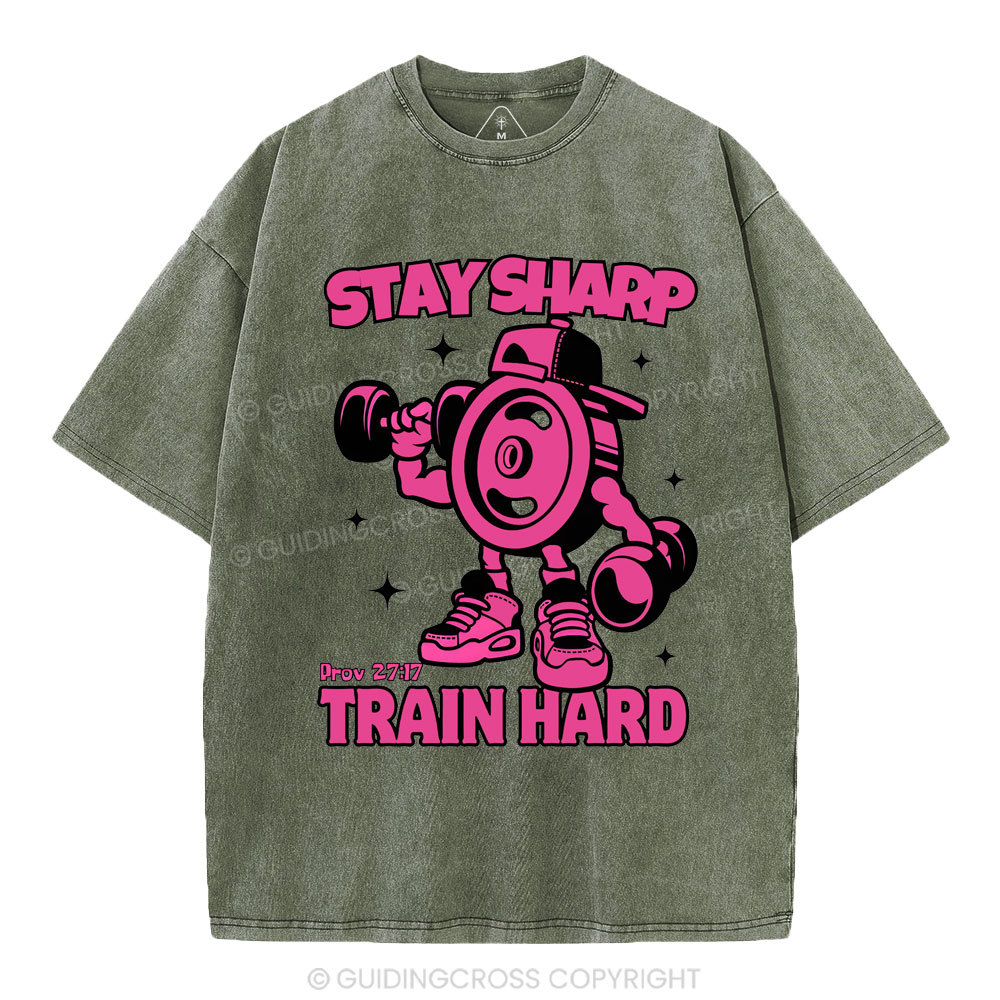 Stay Sharp Christian Washed T-Shirt