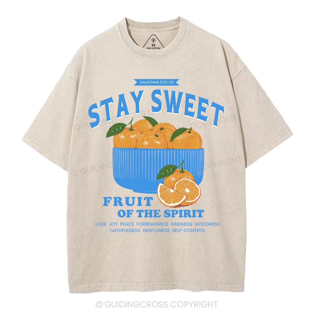 Stay Sweet Christian Washed T-Shirt