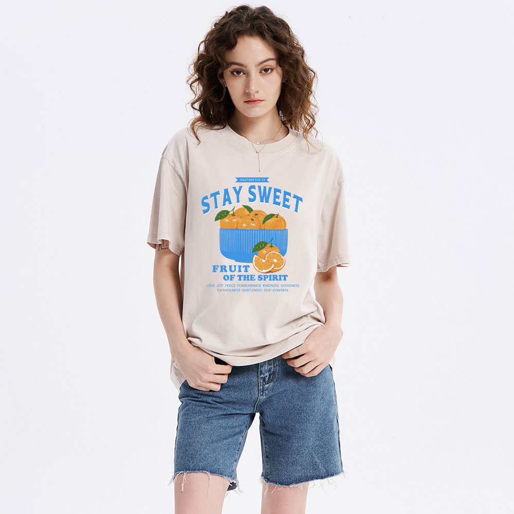 Stay Sweet Christian Washed T-Shirt