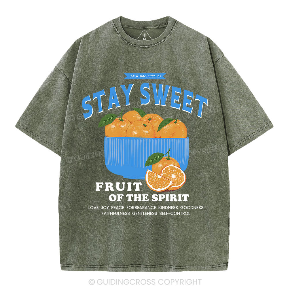 Stay Sweet Christian Washed T-Shirt