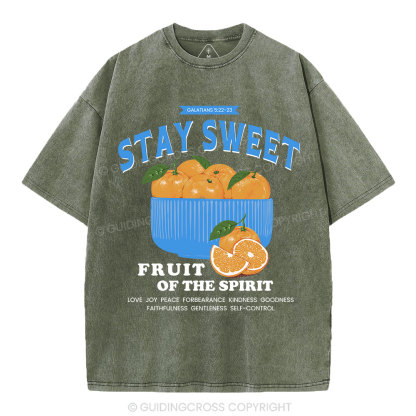 Stay Sweet Christian Washed T-Shirt